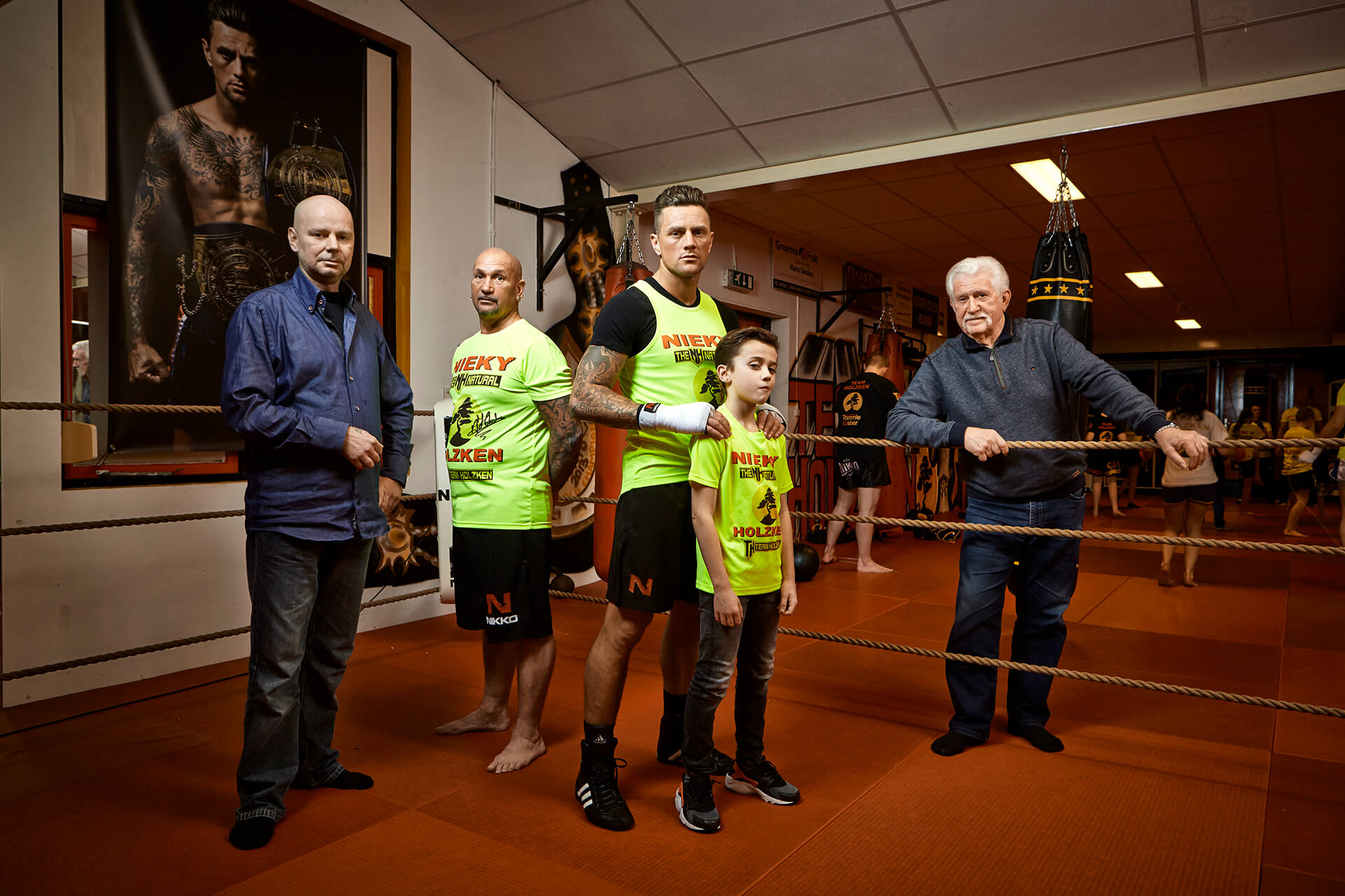 Nieky Holzken met team - Dirk-Jan van Dijk photography 